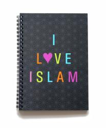 Notesbog - I Love Islam i sort