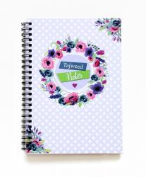 Notebook - Tajweed notes with flowers