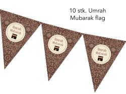 Umrah Mubarak bunting - 10 pcs