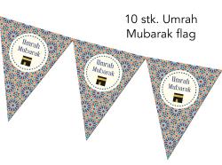 Umrah Mubarak flags - 10 pcs