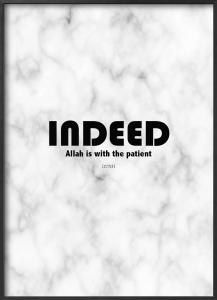 Poster: Indeed, Allah is with the patient (50x70cm)