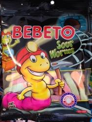 Bebeto - Sour Worms 100g