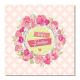 Postkort - Eid Greetings - Blomstret Pink