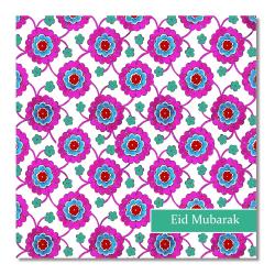 Postkort - Eid Mubarak - Topkapi Pink