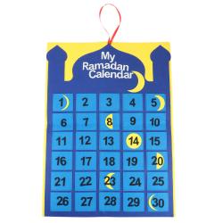 Ramadan kalender med lommer - 68x50cm