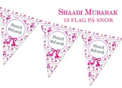 Shaadi Mubarak flag - 10stk p snor